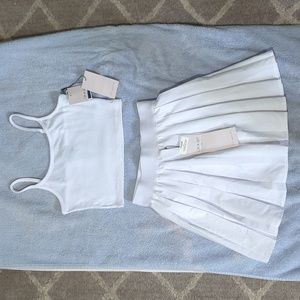 White 2 piece brunch or tennis set